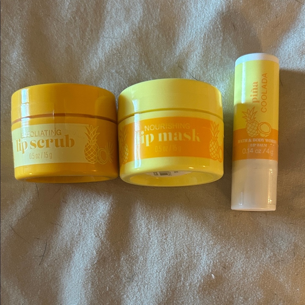 Bath & Body Works Pina Colada Lip Care Set